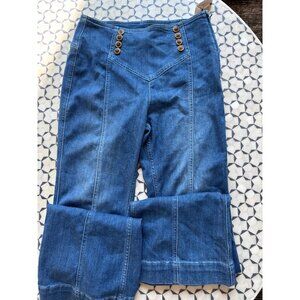 NWT Anthropologie Pilcro & The Letterpress Sailor Wide Leg Jeans High Rise